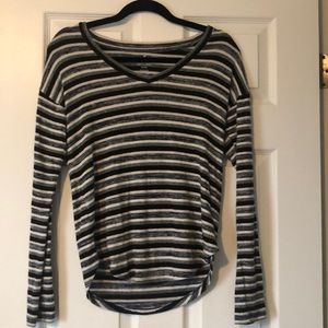 AMERICAN EAGLE STRIPED LONG-SLEEVE